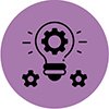 Knowledge creation and innovation icon