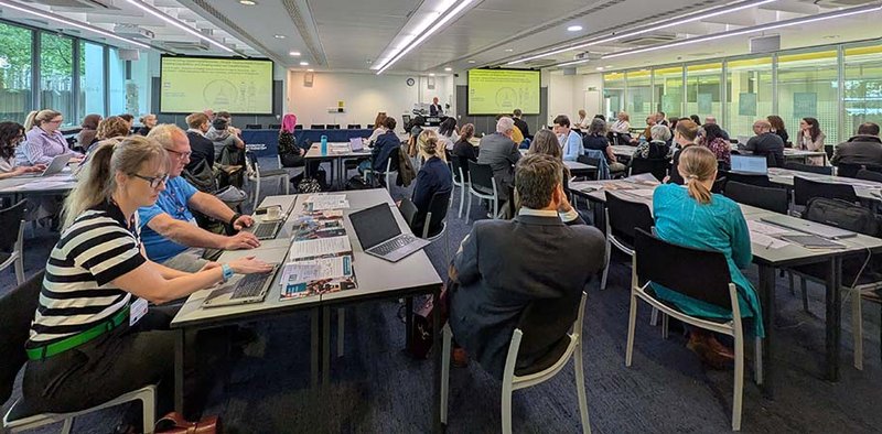 A room view of attendees at University of Westminster digital transformation event