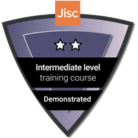 Jisc digital credential badge - Demonstrated