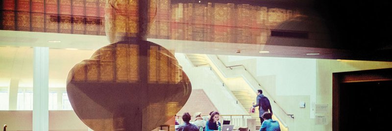 A view from inside the King's Library at St Pancras ©Tony Antoniou/The British Library via The British Library All rights reserved