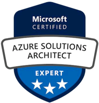 MS Azure Solutions Architect badge