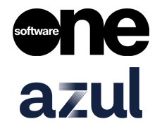 SoftwareOne and Azul logos
