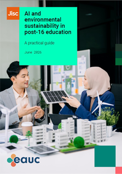 Cover image for the AI and environmental sustainability report