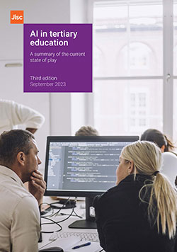 AI in tertiary education report cover
