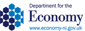 Department for the economy logo.